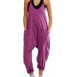 FP Movement by Free People Magenta Jumpsuit Medium